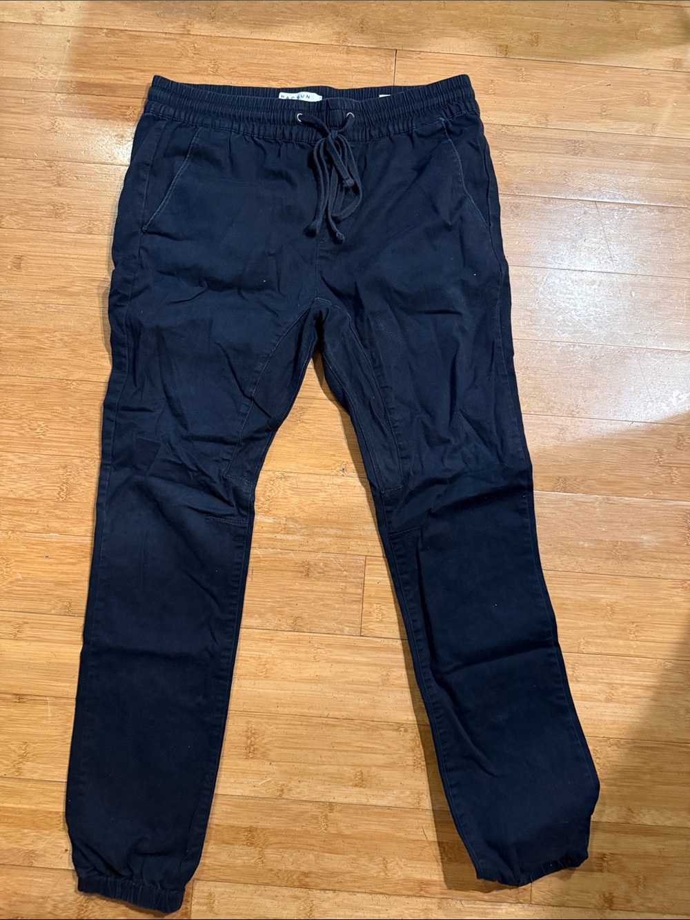 PacSun Men's Navy Drawstring Joggers